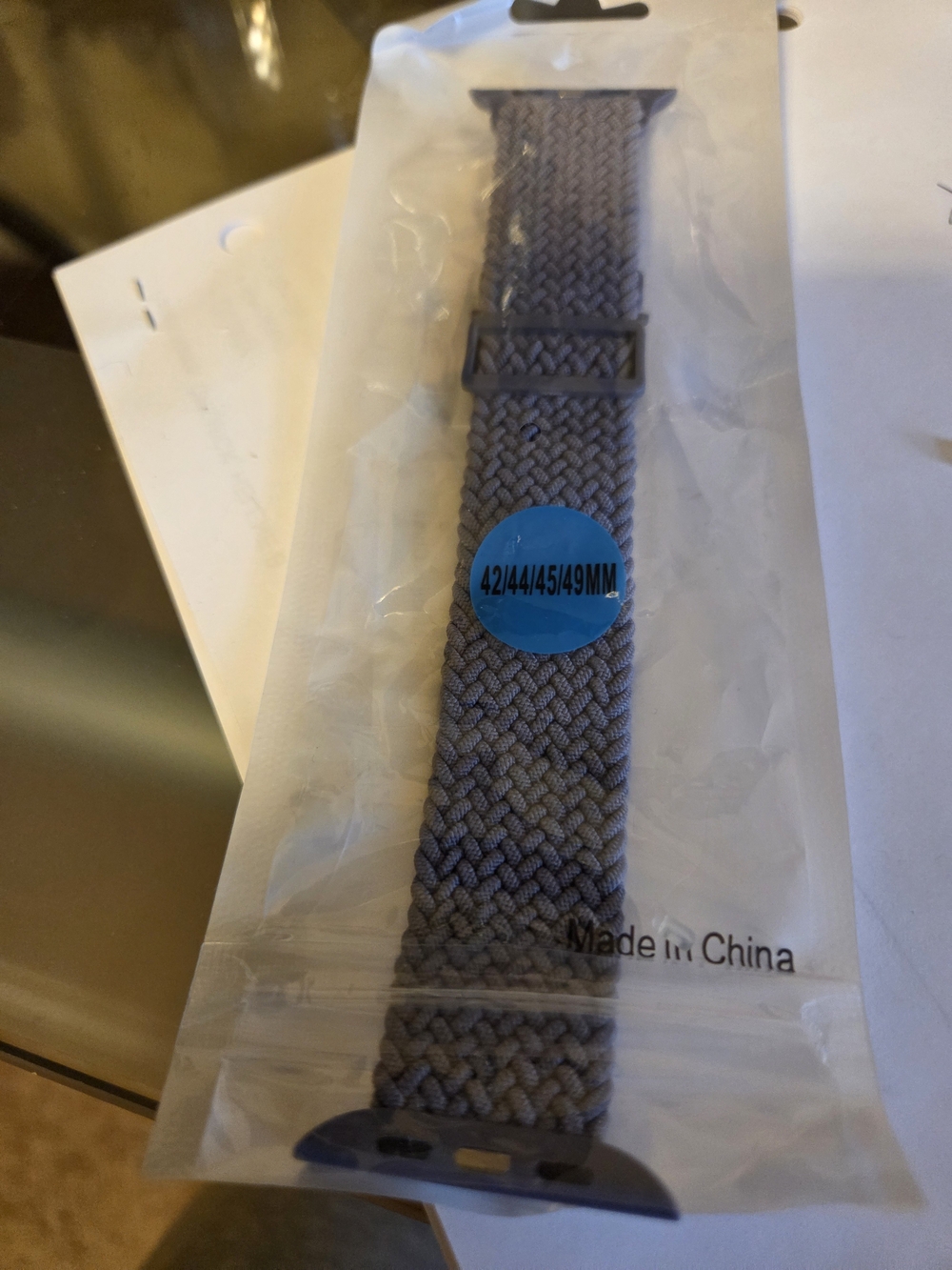 Apple Gray Braided Nylon Watch Band - Men Accessories 42mm, 44mm, 45mm, 49mm